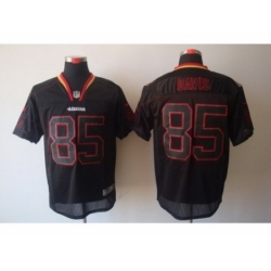 Nike San Francisco 49ers 85 Vernon Davis Black Elite Lights Out NFL Jersey