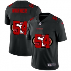 San Francisco 49ers 54 Fred Warner Men Nike Team Logo Dual Overlap Limited NFL Jersey Black