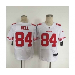 nike nfl jerseys san francisco 49ers 84 bell white[Elite][bell]