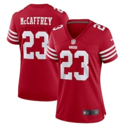 Women San Francisco 49ers Christian McCaffrey Nike Red Vapor Untouchable Stitched Jersey