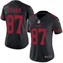 Womens Nike San Francisco 49ers 87 Dwight Clark Limited Black Rush Vapor Untouchable NFL Jersey