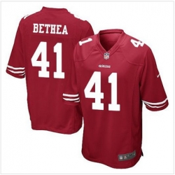 Youth NEW San Francisco 49ers #41 Antoine Bethea Red Team Color Stitched NFL Elite Jersey