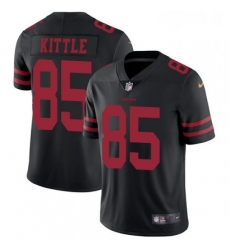 Youth Nike San Francisco 49ers 85 George Kittle Black Vapor Untouchable Elite Player NFL Jersey