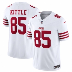 Youth San Francisco 49ers 85 George Kittle White 2023 F U S E Vapor Untouchable Limited Stitched Football Jersey