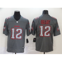 Buccaneers 12 Tom Brady Gray Camo Vapor Untouchable Limited Jersey