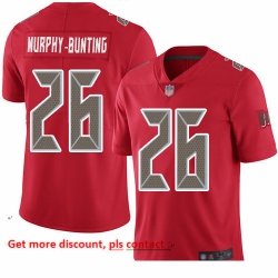 Buccaneers 26 Sean Murphy Bunting Red Men Stitched Football Limited Rush Jersey