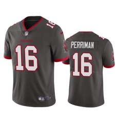 Men Tampa Bay Buccaneers 16 Breshad Perriman Grey Vapor Untouchable Limited Stitched Jersey