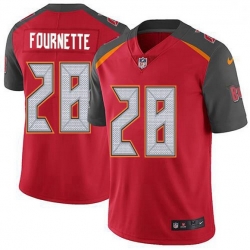 Men Tampa Bay Buccaneers 28 Leonard Fournette Red Team Color Men Stitched NFL Vapor Untouchable Limited Jersey