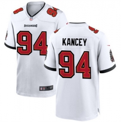 Men Tampa Bay Buccaneers 94 Calijah Kancey White 2023 Draft Stitched Game Jersey