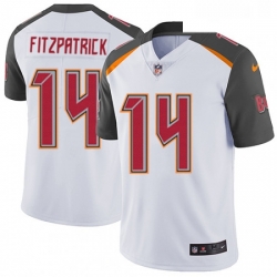 Mens Nike Tampa Bay Buccaneers 14 Ryan Fitzpatrick White Vapor Untouchable Limited Player NFL Jersey