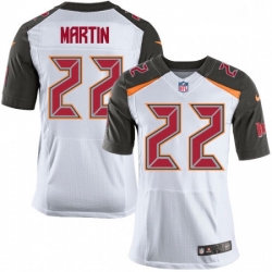 Mens Nike Tampa Bay Buccaneers 22 Doug Martin Elite White NFL Jersey