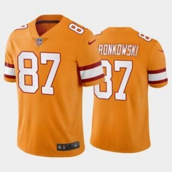 Men's Tampa Bay Buccaneers #87 Rob Gronkowski Orange Vapor Untouchable Limited Stitched Jersey