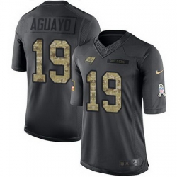 Nike Buccaneers #19 Roberto Aguayo Black Mens Stitched NFL Limited 2016 Salute to Service Jersey