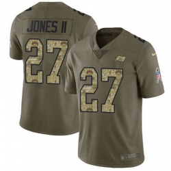 Nike Buccaneers #27 Ronald Jones II Olive Camo Mens Stitched NFL Limited 2017 Salute To Service Jersey