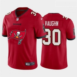 Nike Buccaneers 30 Kehawn Vaughn Red Team Big Logo Vapor Untouchable Limited Jersey