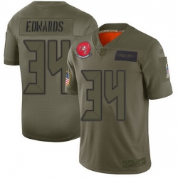 Nike Buccaneers 34 Mike Edwards Camo Men Stitched NFL Limited 2019 Salute To Service Jersey