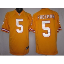 Nike Tampa Bay Buccaneers 5 Josh Freeman Yellow Game NFL Jersey