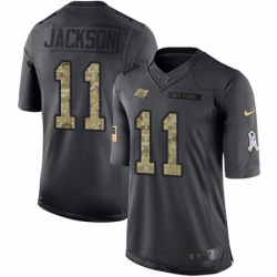 Youth Nike Tampa Bay Buccaneers 11 DeSean Jackson Limited Black 2016 Salute to Service NFL Jersey