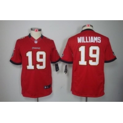 Youth Nike Tampa Bay Buccaneers #19 Mike Williams Red Color[Youth Limited Jerseys]