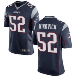 New England Patriots 52 Chase Winovich Nike Limited Navy Jersey