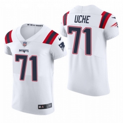 New England Patriots 71 Josh Uche Nike Men White Team Color Men Stitched NFL 2020 Vapor Untouchable Elite Jersey