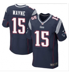 New New England Patriots #15 Reggie Wayne Navy Blue Team Color NFL Elite Jersey