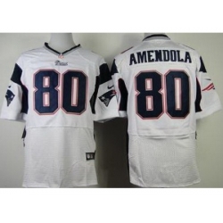 Nike New England Patriots 80 Danny Amendola White Elite NFL Jersey