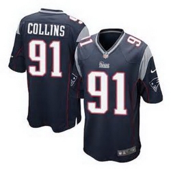 Nike New England Patriots #91 Jamie Collins Navy Blue Team Color Mens Stitched NFL New Elite Jersey