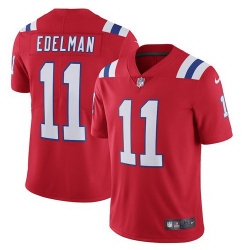 Nike Patriots 11 Julian Edelman Red 2020 New Vapor Untouchable Limited Jersey