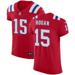 Nike Patriots #15 Chris Hogan Red Alternate Mens Stitched NFL Vapor Untouchable Elite Jersey