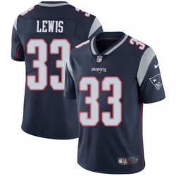 Nike Patriots #33 Dion Lewis Navy Blue Team Color Mens Stitched NFL Vapor Untouchable Limited Jersey