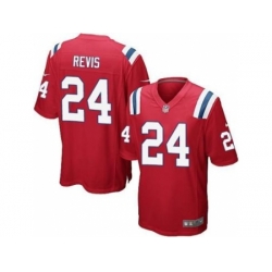 Youth New England Patriots #24 Darrelle Revis Red Alternate Stitched NFL Jersey