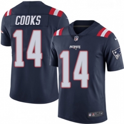 Youth Nike New England Patriots 14 Brandin Cooks Limited Navy Blue Rush Vapor Untouchable NFL Jersey