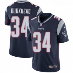 Youth Nike New England Patriots 34 Rex Burkhead Navy Blue Team Color Vapor Untouchable Limited Player NFL Jersey