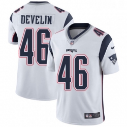 Youth Nike New England Patriots 46 James Develin White Vapor Untouchable Limited Player NFL Jersey