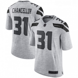 Mens Nike Seattle Seahawks 31 Kam Chancellor Limited Gray Gridiron II NFL Jersey