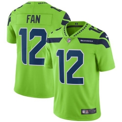 Nike Seahawks #12 Fan Green Mens Stitched NFL Limited Rush Jersey