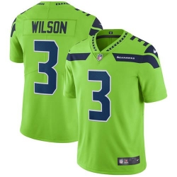 Nike Seahawks #3 Russell Wilson Green Mens Stitched NFL Limited Rush Jersey