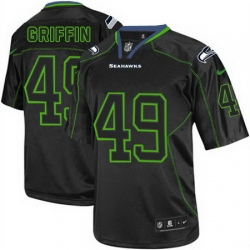 Nike Seahawks #49 Shaquem Griffin Lights Out Black Mens Stitched NFL Elite Jersey