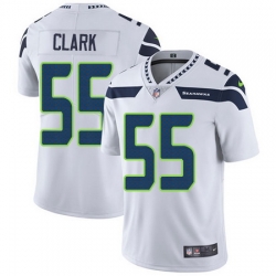 Nike Seahawks #55 Frank Clark White Mens Stitched NFL Vapor Untouchable Limited Jersey