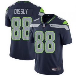 Nike Seahawks #88 Will Dissly Steel Blue Team Color Mens Stitched NFL Vapor Untouchable Limited Jersey