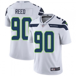 Nike Seahawks #90 Jarran Reed White Mens Stitched NFL Vapor Untouchable Limited Jersey