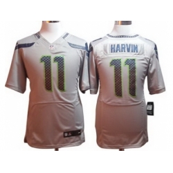 Nike Seattle Seahawks 11 Percy Harvin Grey Elite NFL Jersey