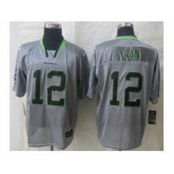 Nike Seattle Seahawks 12 Fan Grey Elite Lights Out NFL Jersey