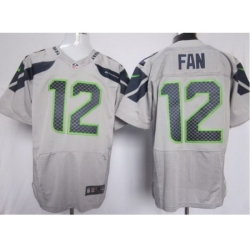 Nike Seattle Seahawks 12 Fan Grey Elite NFL Jersey