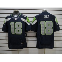 Nike Seattle Seahawks 18 Sidney Rice blue Elite NFL Jersey