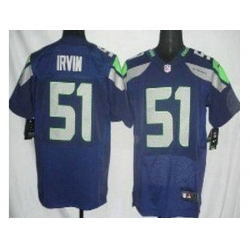 Nike Seattle Seahawks 51 Bruce Irvin Blue Elite NFL Jersey