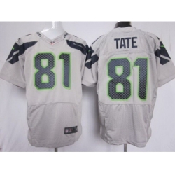 Nike Seattle Seahawks 81 Golden Tate Grey Elite NFL Jersey