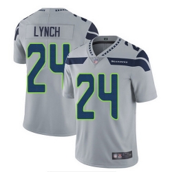 Seahawks 24 Marshawn Lynch Gray Vapor Untouchable Limited Jersey