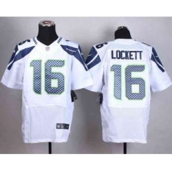 nike nfl jerseys seattle seahawks 16 lockett white[Elite]